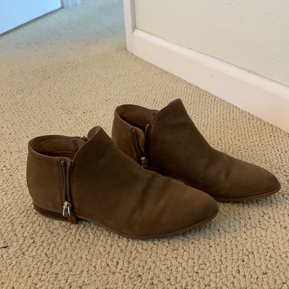 Franco Sarto Brown Booties (Size 7)